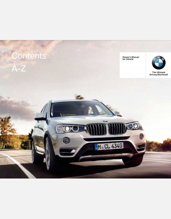  2016 bmw x3 owners manual